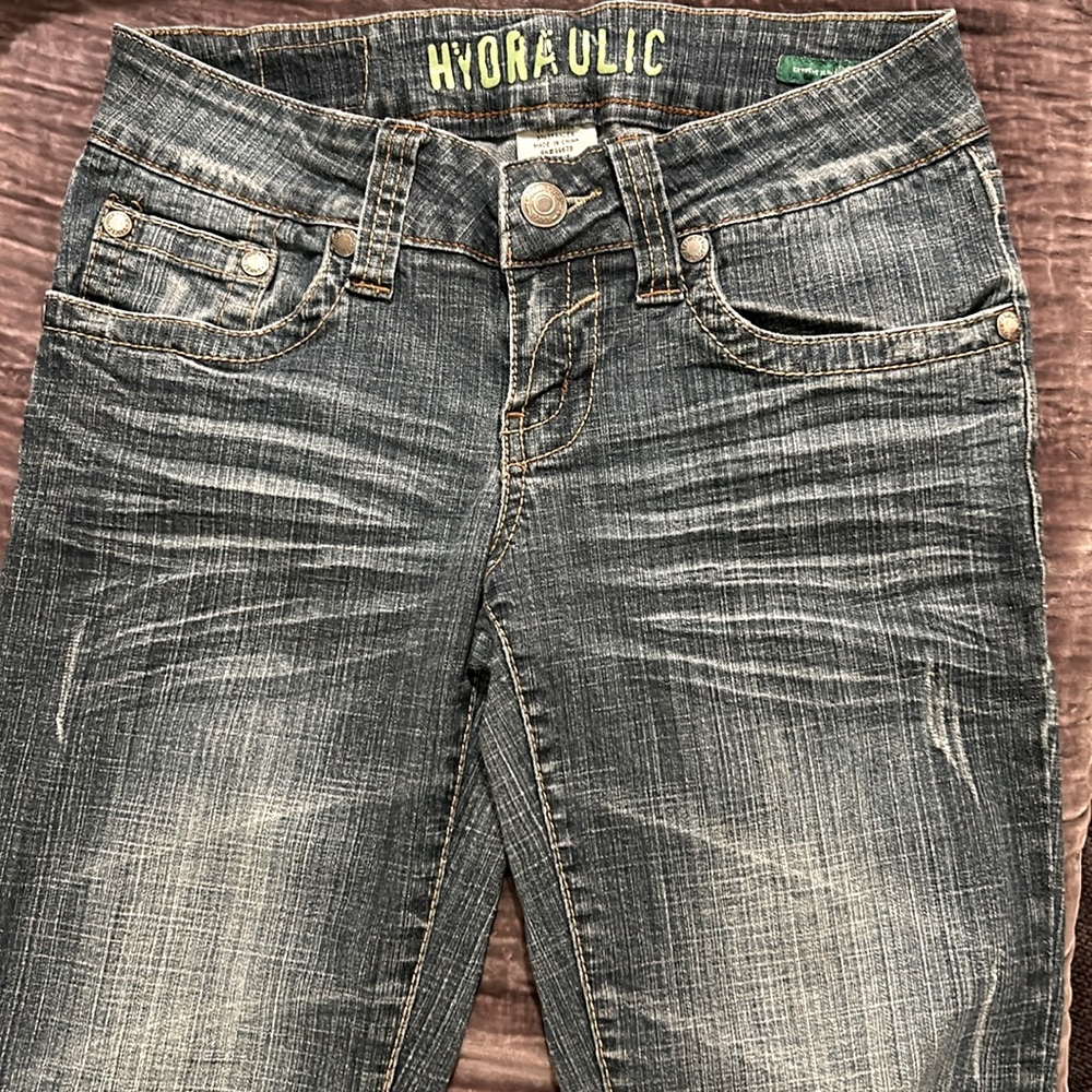 Hydraulic Low Rise Skinny Jeans